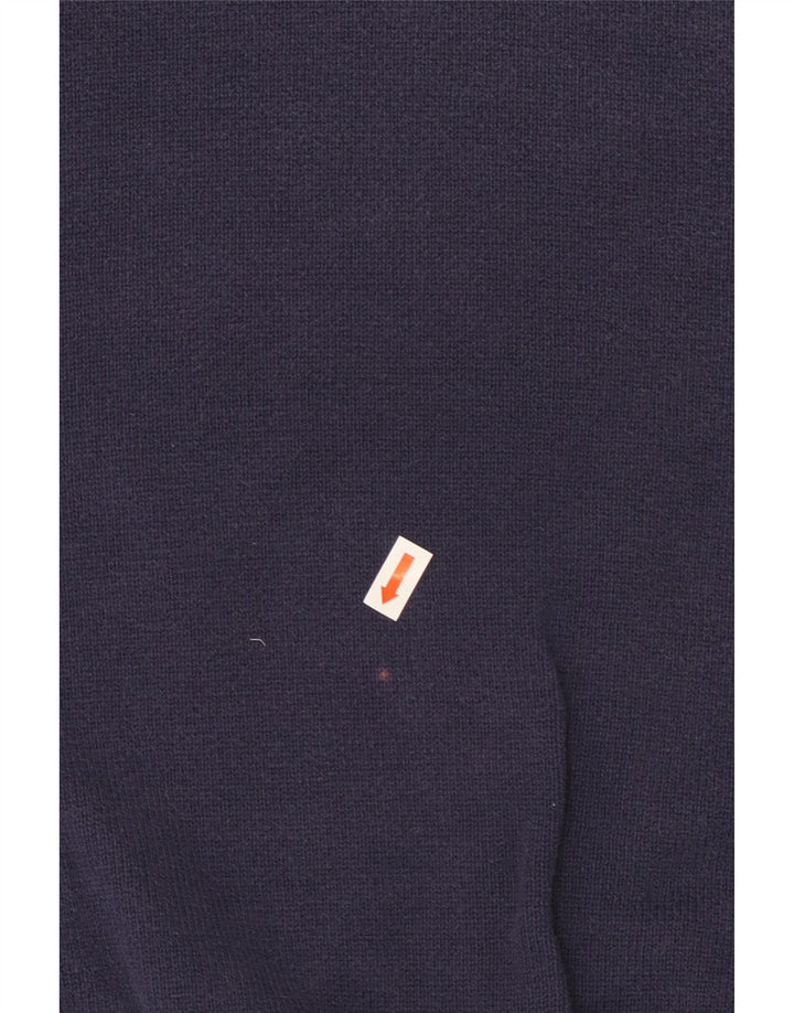 Marks & Spencer Pull coupe classique à col en V pour homme Bleu marine Taille L