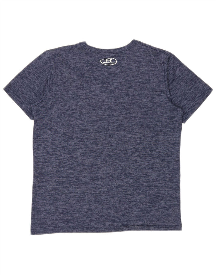 UNDER ARMOUR T-shirt graphique Heat Gear pour garçon 13-14 ans XL Bleu marine