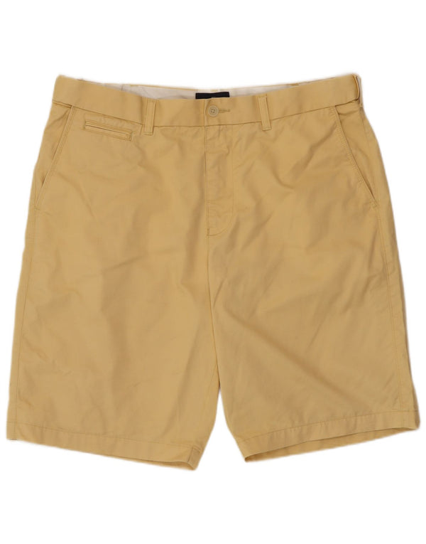 Marks & Spencer Mens Chino Shorts W36 Large Yellow Cotton