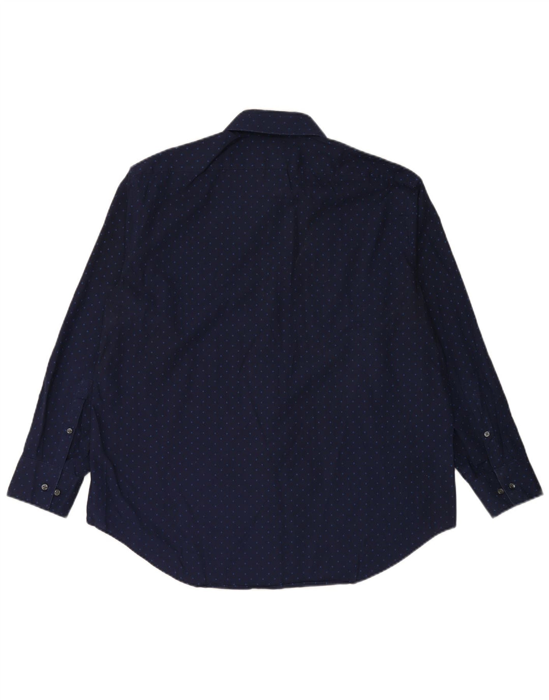 CALVIN KLEIN Chemise Slim Fit Homme Taille 17 1/2 XL Bleu Marine Coton Tacheté