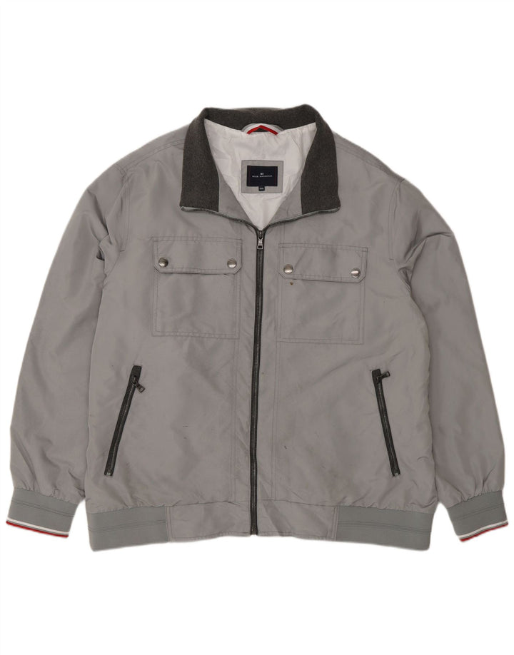 Marks & Spencer Blouson aviateur Blue Harbor pour homme 3XL Gris Polyester