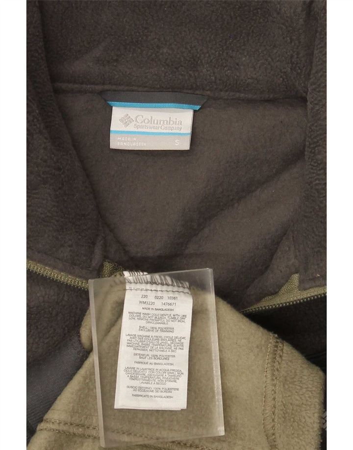 Columbia Veste Polaire Homme UK 10 Petit Vert Colorblock Polyester