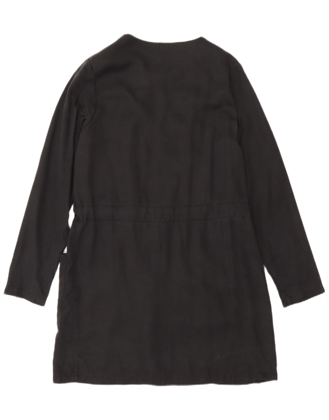 Zara Veste blazer zippée pour femme UK 6 XS Noir Lyocell