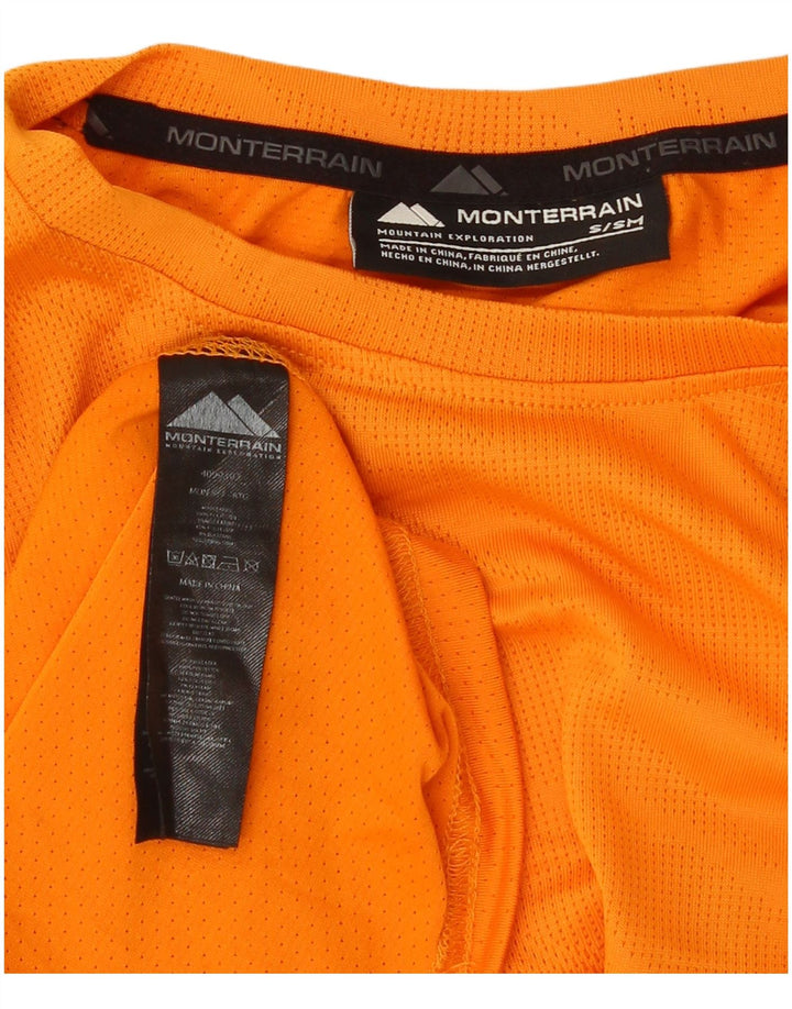 Monterrain T-Shirt Homme Haut Petit Orange Polyester
