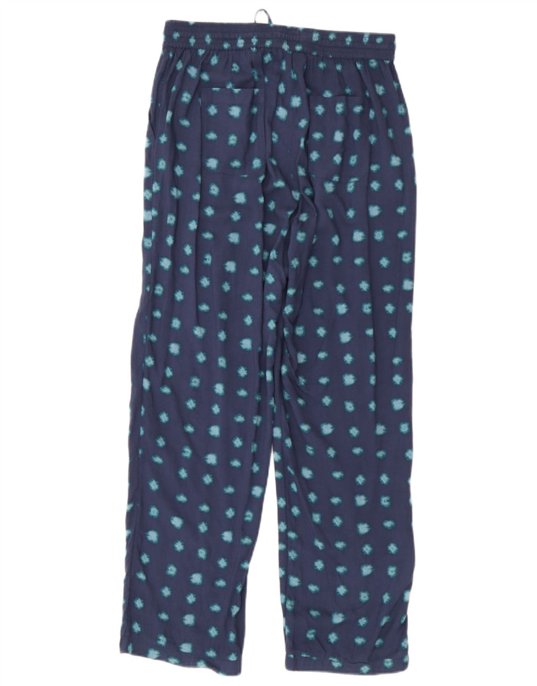 Fat Face Pantalon à motif abstrait pour femme UK 10 Small W30 L27 Bleu