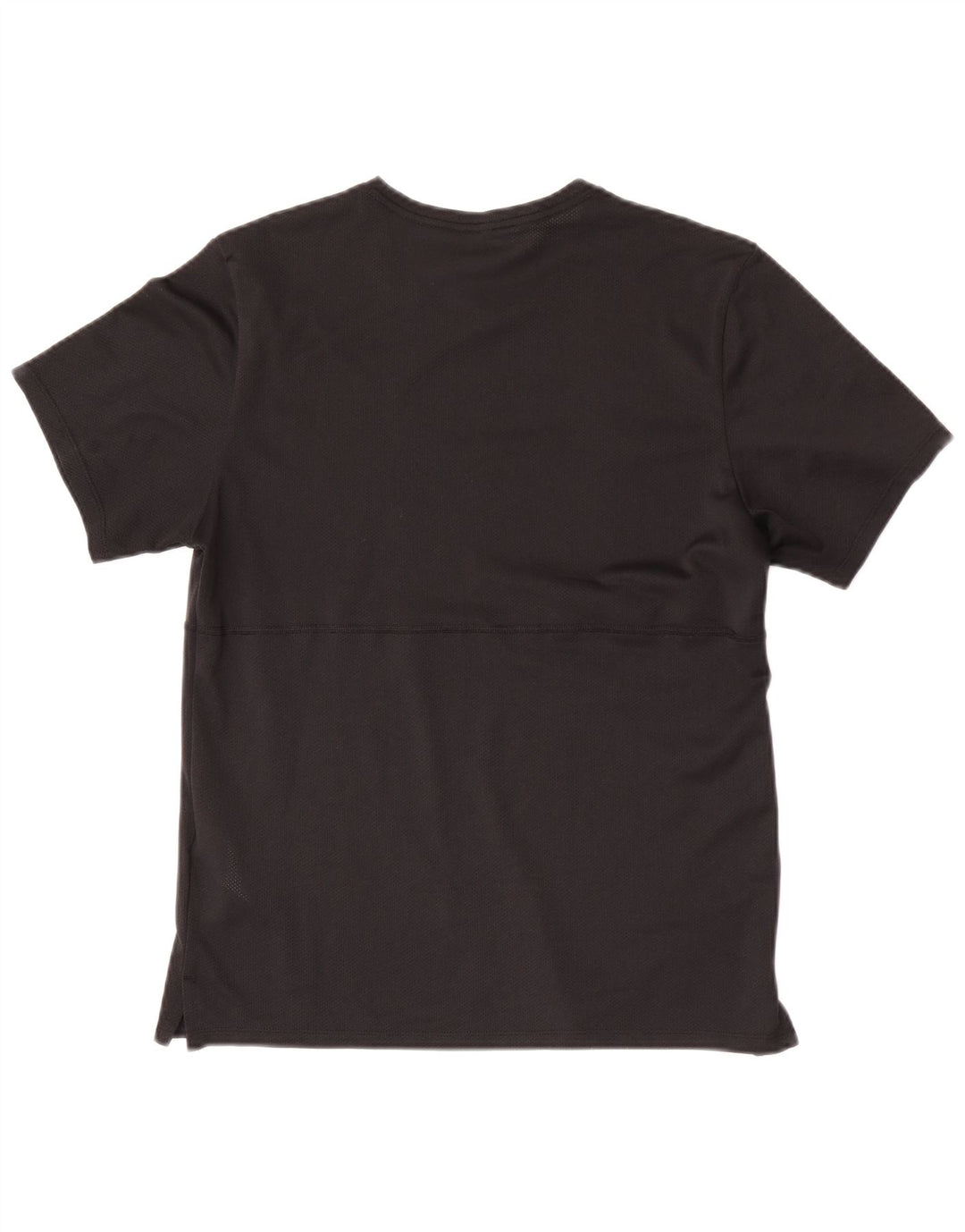 Nike Womens Dri Fit T-Shirt Top UK 10 Petit Noir Polyester
