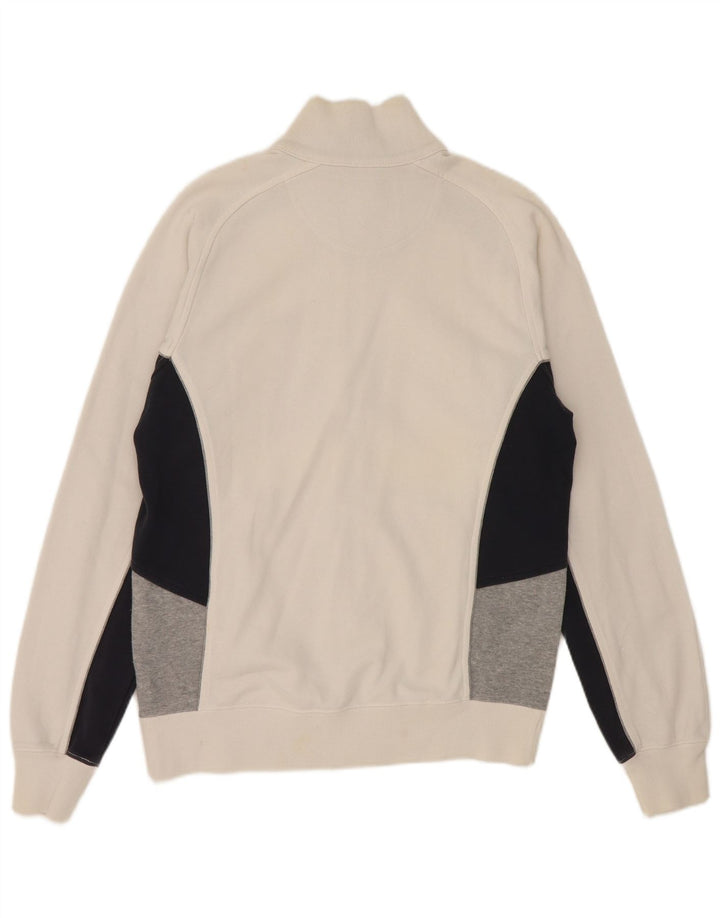 Champion Veste de Survêtement Homme Blanc Moyen Coton Colorblock