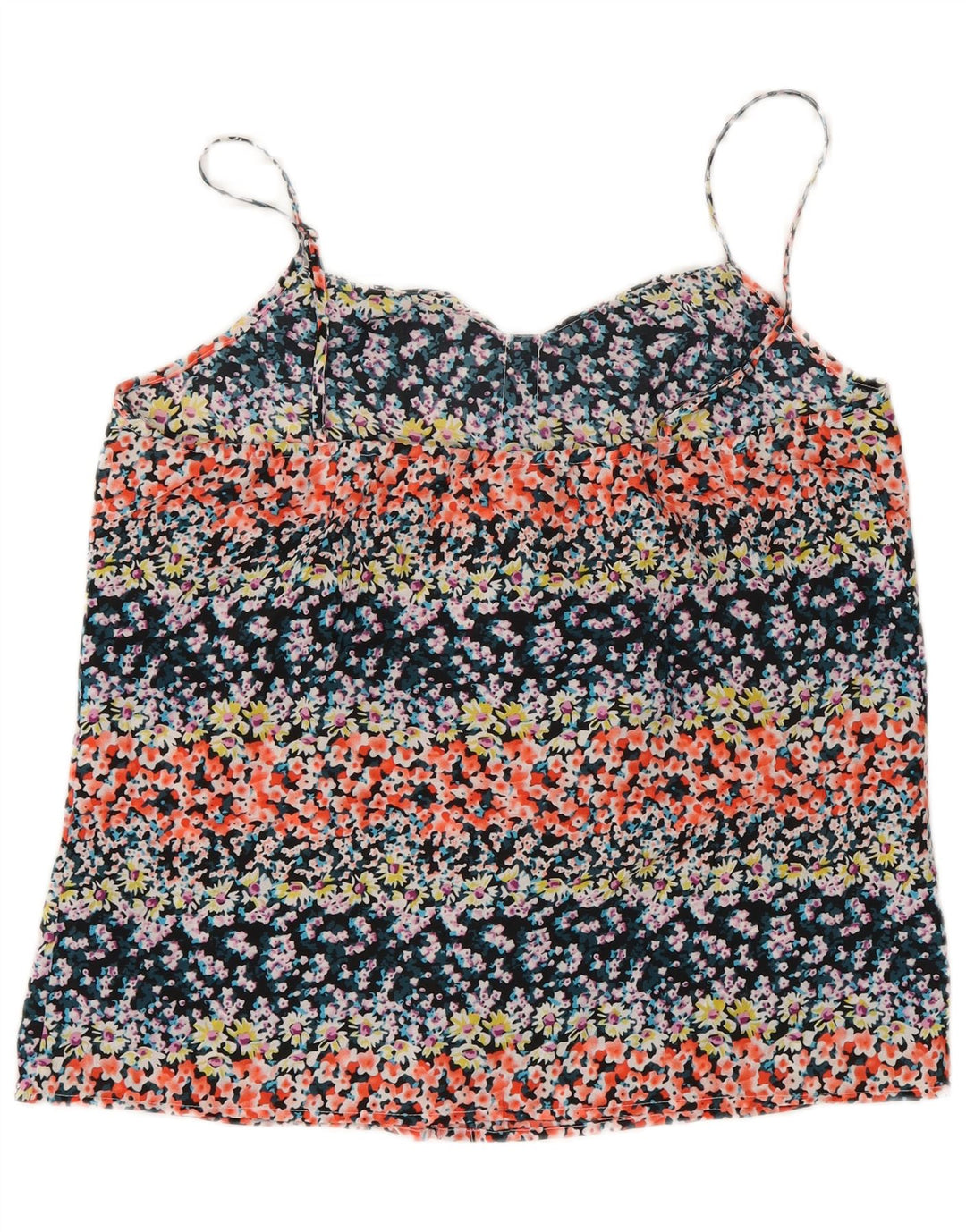 Oasis Caraco à volants sur le devant pour femme UK 12 Medium Multicolore Floral