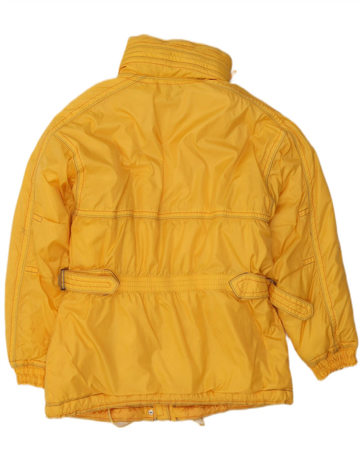 Ellesse Veste coupe-vent surdimensionnée à capuche pour femme UK 12 Jaune moyen