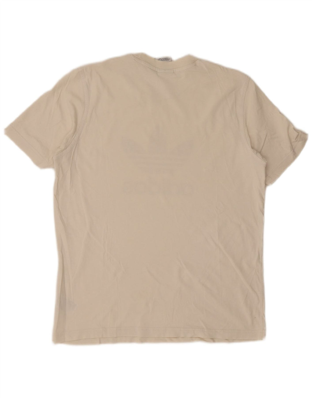 ADIDAS T-Shirt Graphique Homme Blanc Moyen Coton