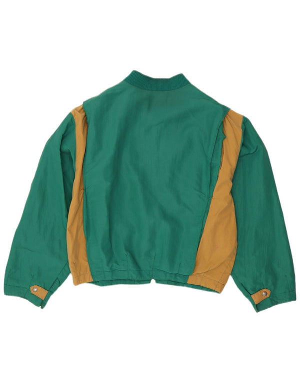 NEWTON Veste Bomber Homme UK 42 XL Coton Colorblock Vert