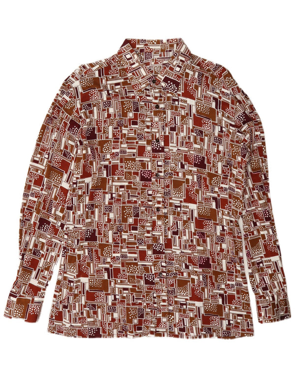 Chemise Homme Vintage Grande Géométrique Multicolore