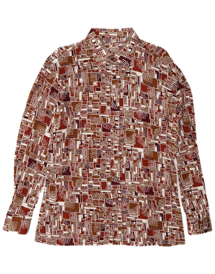 Chemise Homme Vintage Grande Géométrique Multicolore