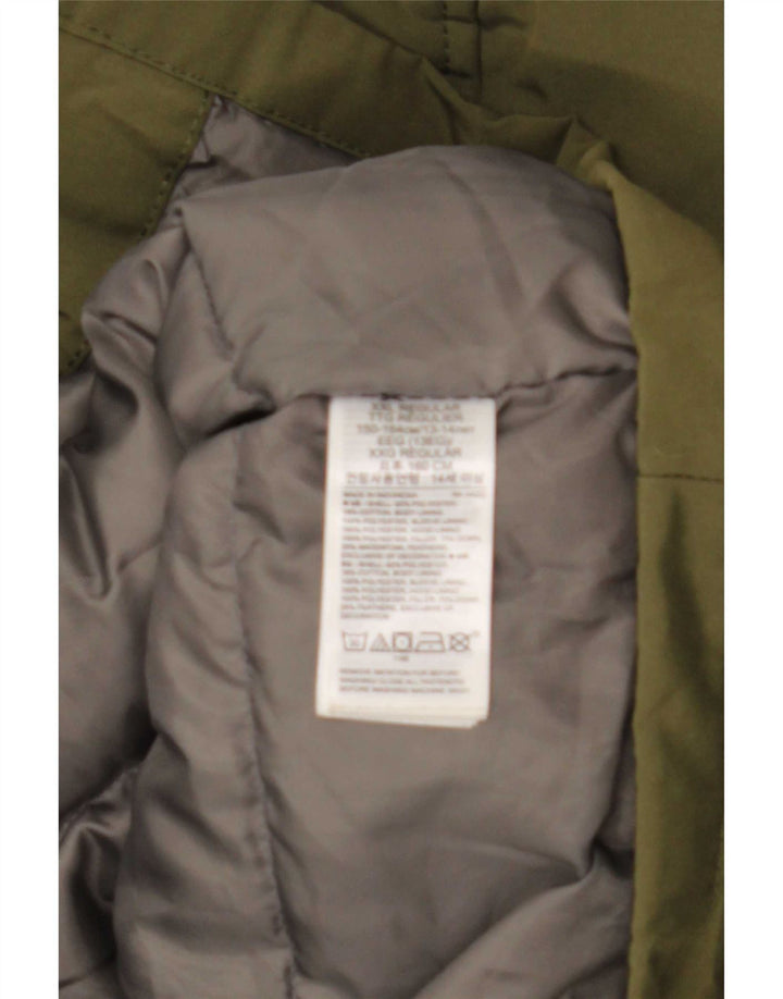 Parka à capuche Gap Garçon 13-14 ans Kaki Polyester