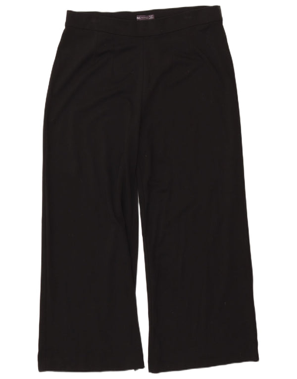 MARKS & SPENCER Pantalon décontracté taille haute pour femme UK 18 XL W34 L27 Noir