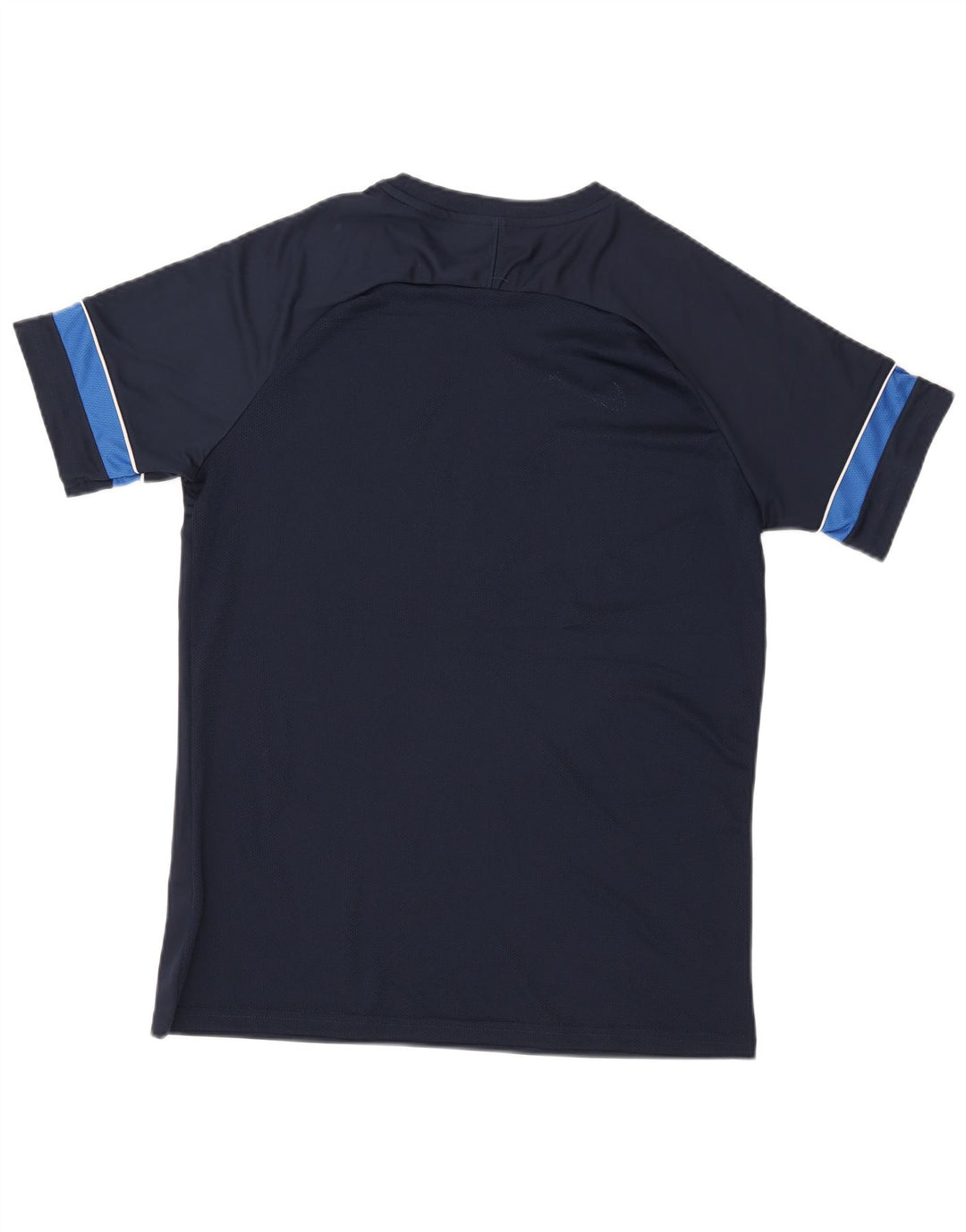 Nike Hommes Dri Fit T-Shirt Haut Large Bleu Marine Colorblock Polyester