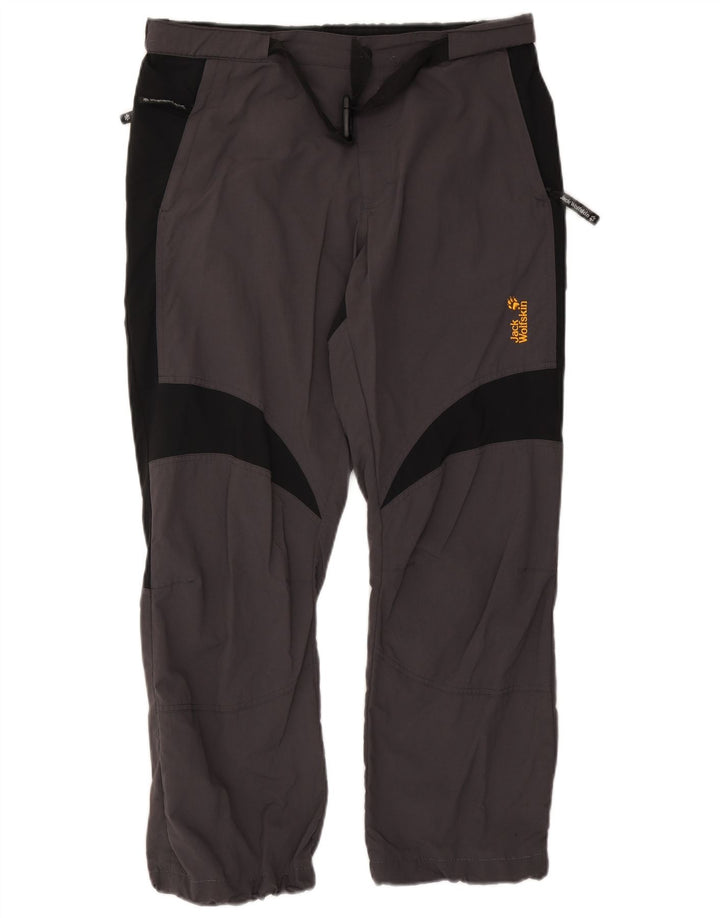 Jack Wolfskin Pantalon décontracté droit pour homme W34 L28 Gris Colourblock