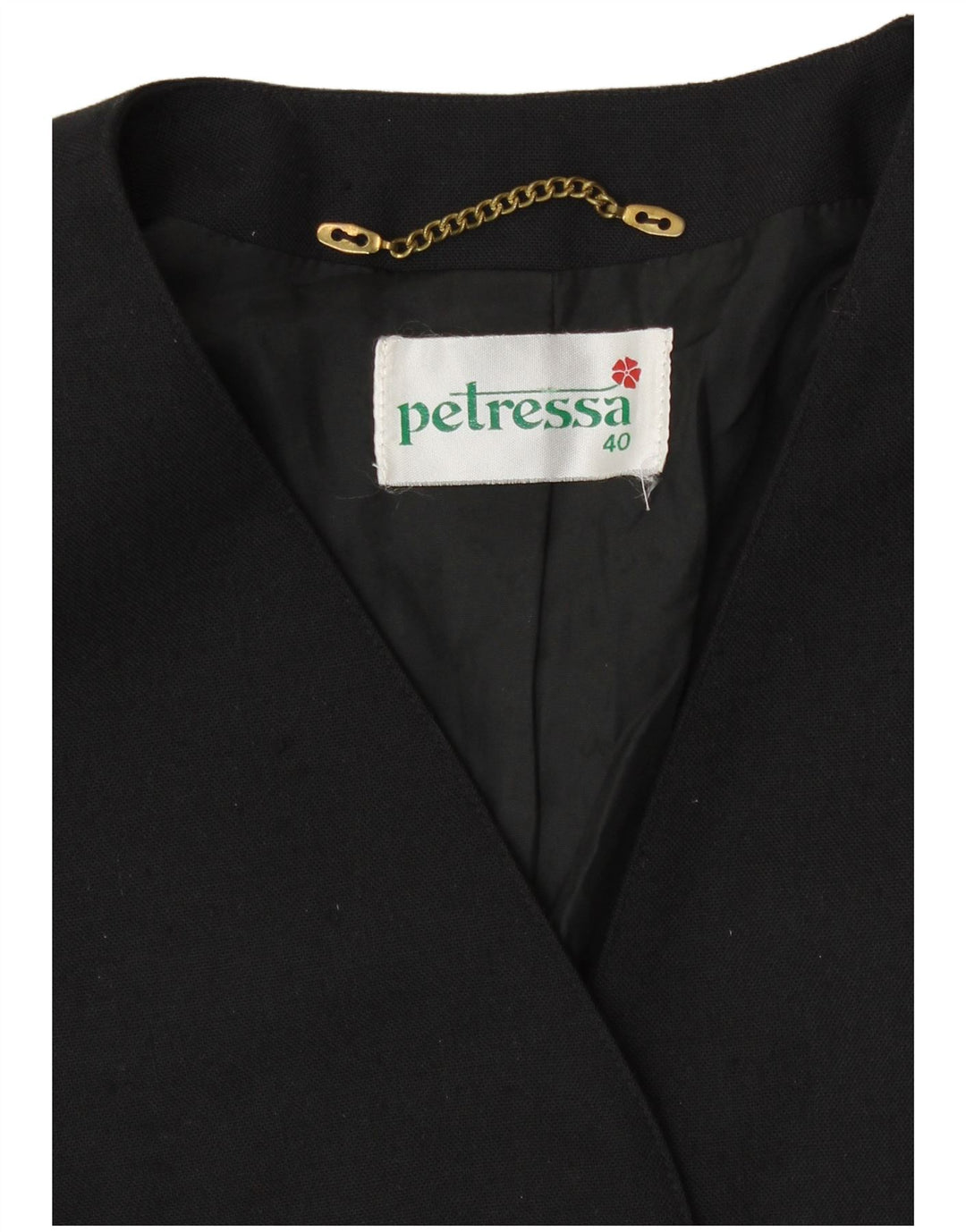 PETRESSA Womens Bolero Jacket EU 40 Medium Black Polyester