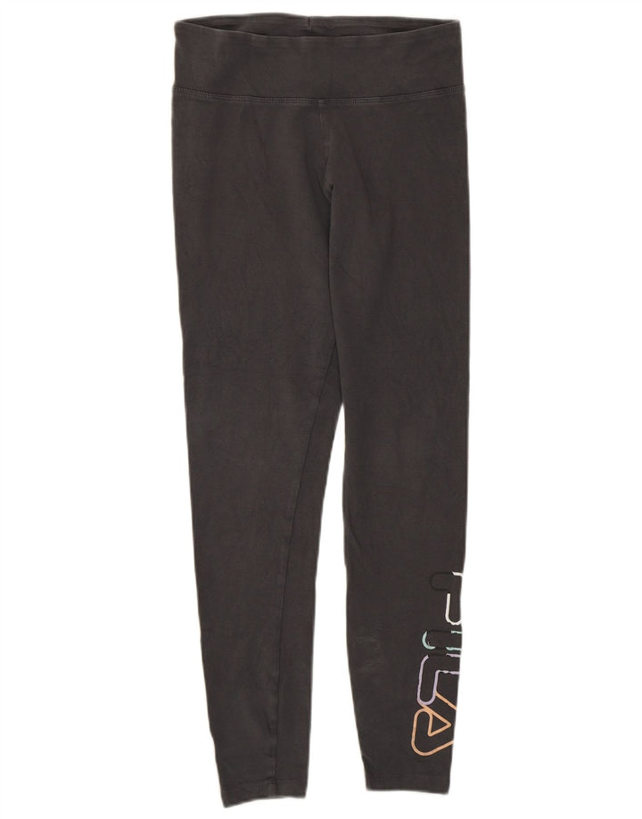 Fila Leggings graphiques pour femmes UK 10 petit coton gris