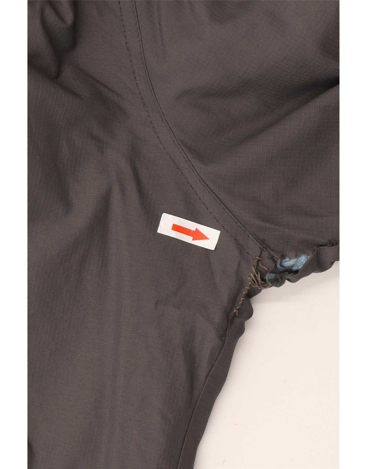 Superdry Veste coupe-vent à capuche pour femme UK 14 Nylon gris moyen