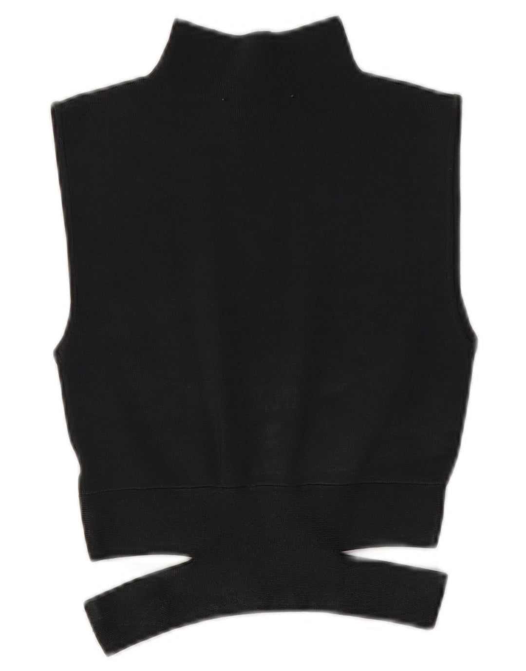 Zara Haut court en tricot sans manches pour femme UK 10 Petit Gris