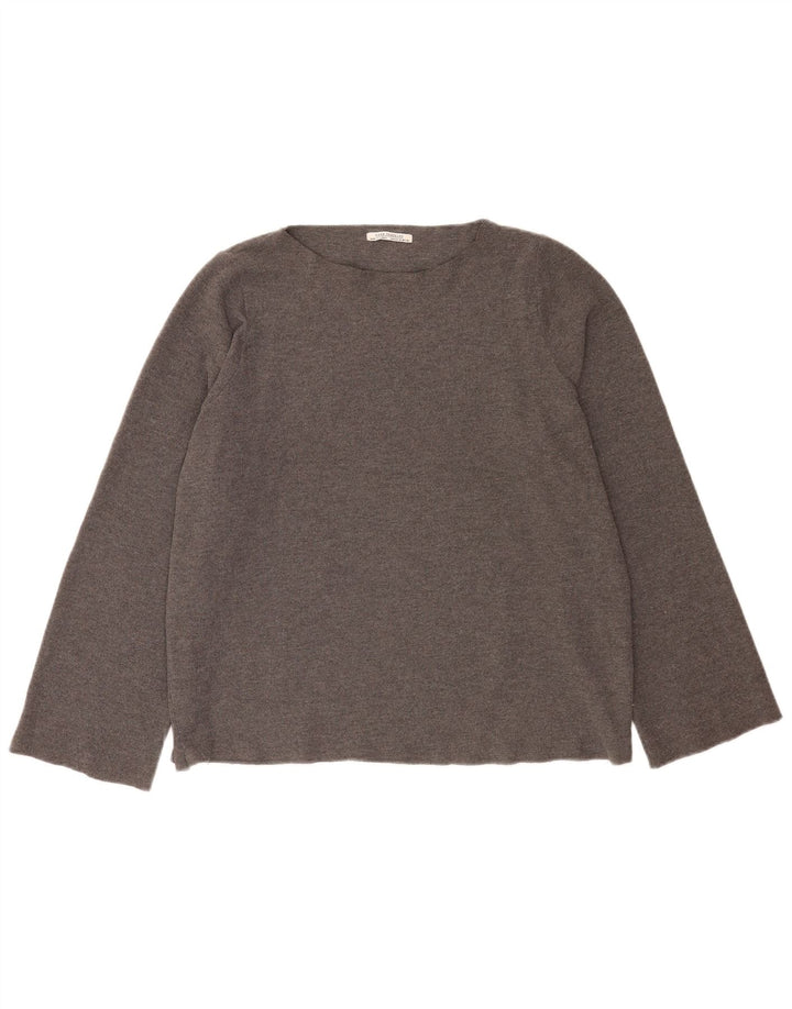 Zara Femme Trafaluc Haut Oversize Manches Longues UK 14 Gris Moyen