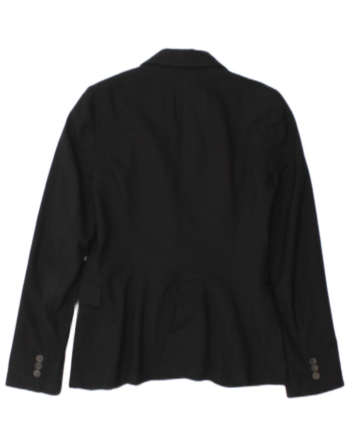 Zara Veste Blazer 1 Bouton Femme EU 34 2XS Acétate Noir