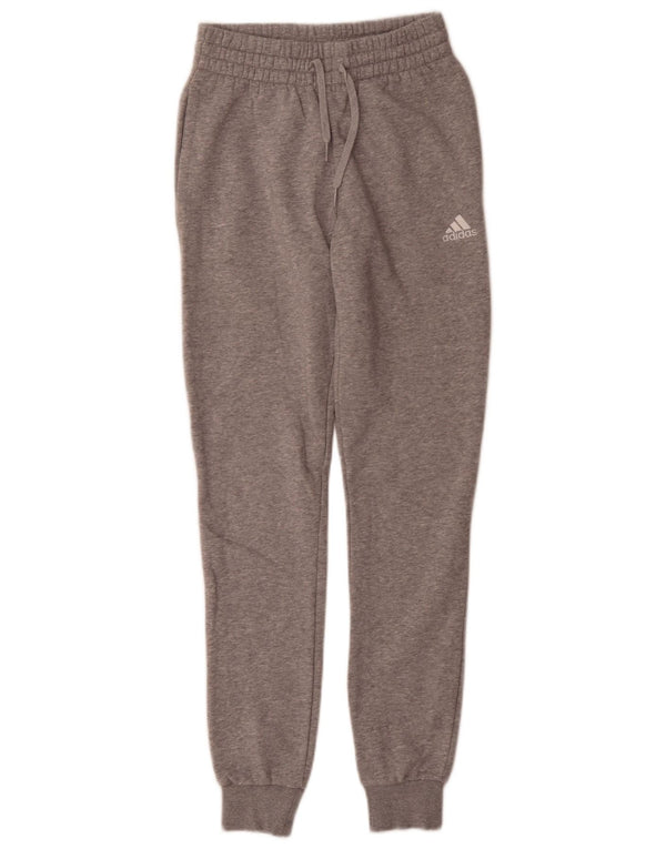 Adidas Pantalon de survêtement pour femme Joggers UK 0/2 2XS Gris chiné en coton
