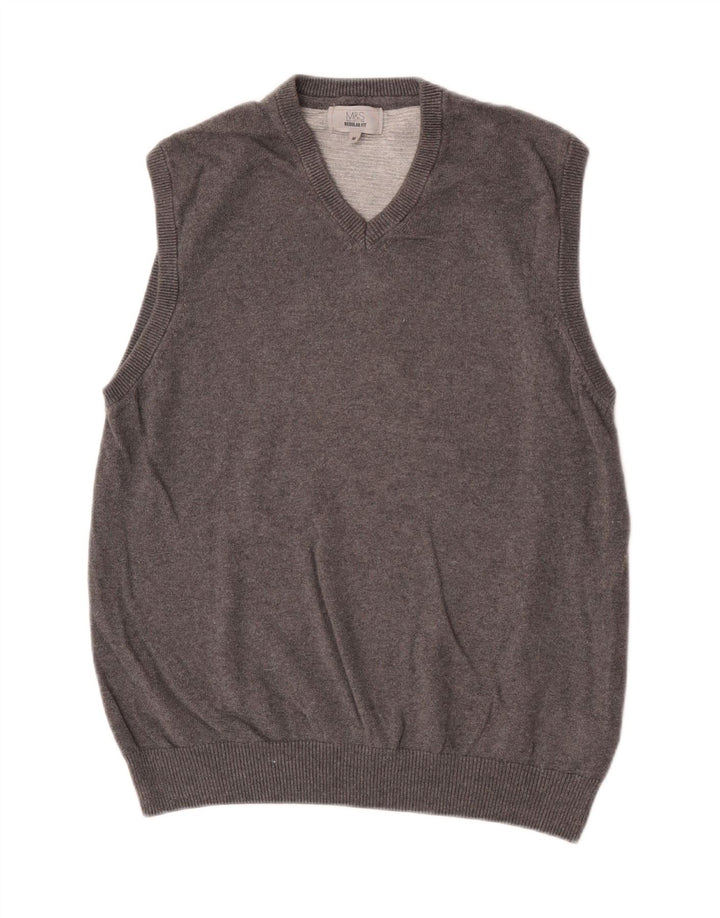 Marks & Spencer Débardeur Regular Fit Homme Coton Gris Moyen