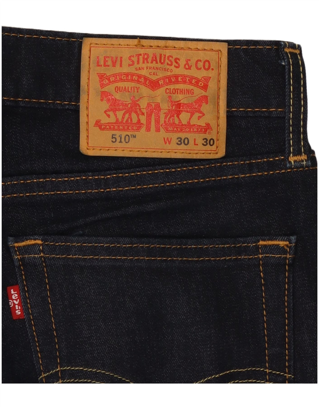 LEVI'S Jean Skinny 510 Homme W30 L30 Bleu Marine Coton