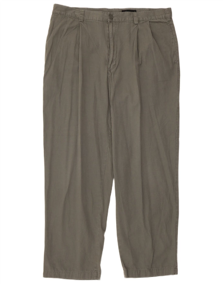Eddie Bauer Pantalon Chino Pegged Homme W38 L30 Gris Coton