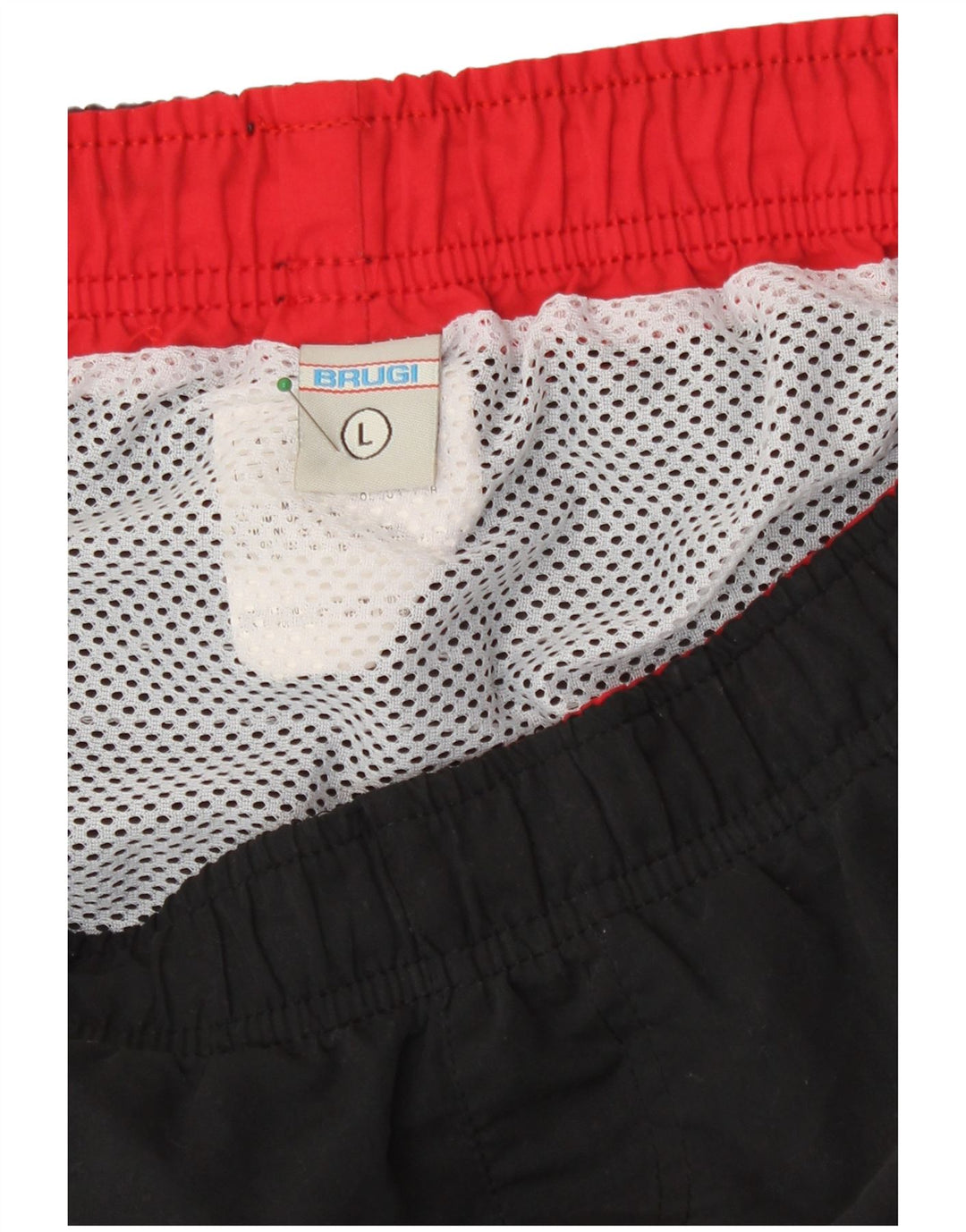 Brugi Short de Bain Homme Grand Polyester Rayé Noir