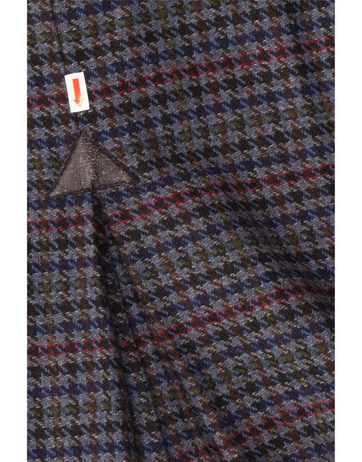 jupe crayon femme vintage UK 14 Medium W28 Blue Houndstooth