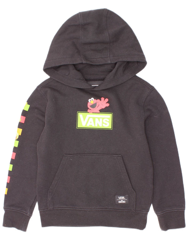 Vans Boys Graphic Hoodie Jumper 2-3 Years Black Geometric Cotton