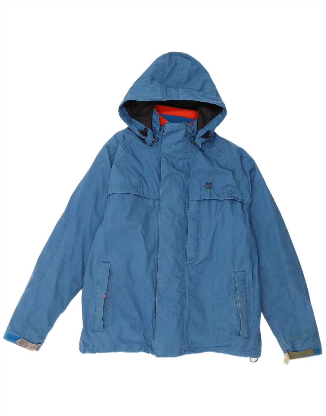 TIMBERLAND Veste coupe-vent à capuche pour homme UK 36 Petit Bleu Polyester