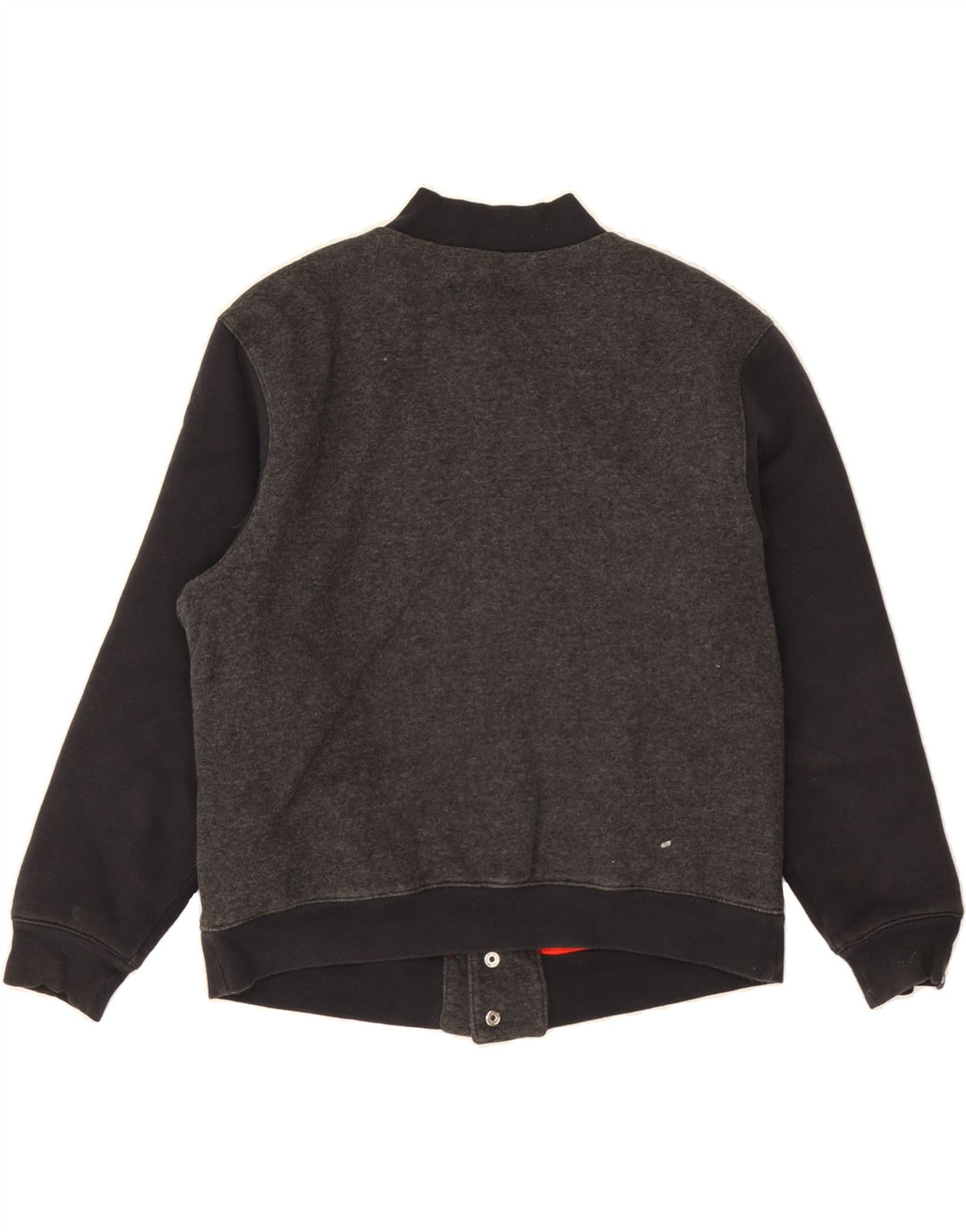 NIKE Boys Varsity Jacket 10-11 Years Medium Grey Colourblock Cotton Vintage Nike and Second-Hand Nike from Messina Hembry 
