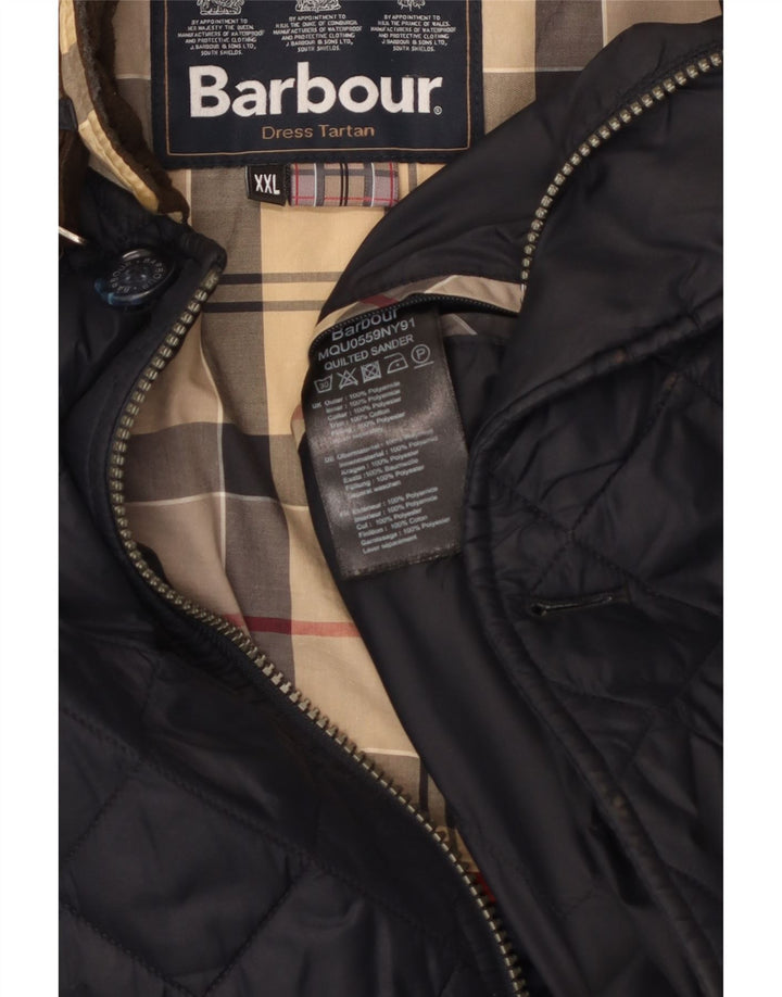 Barbour Veste matelassée pour homme UK 44 2XL Bleu marine Polyamide