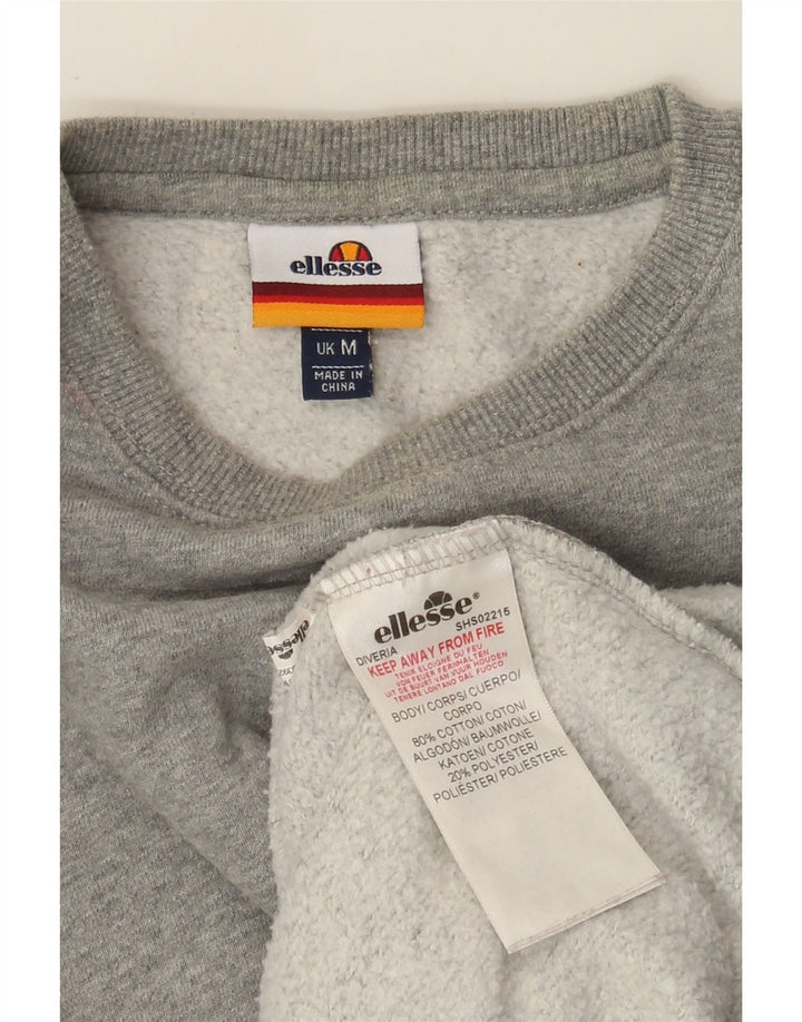 Ellesse Sweat-Shirt Homme Gris Moyen Coton