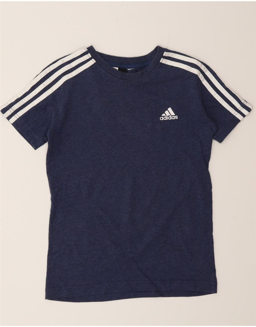 Adidas T-Shirt Top Garçon 9-10 Ans Bleu Marine
