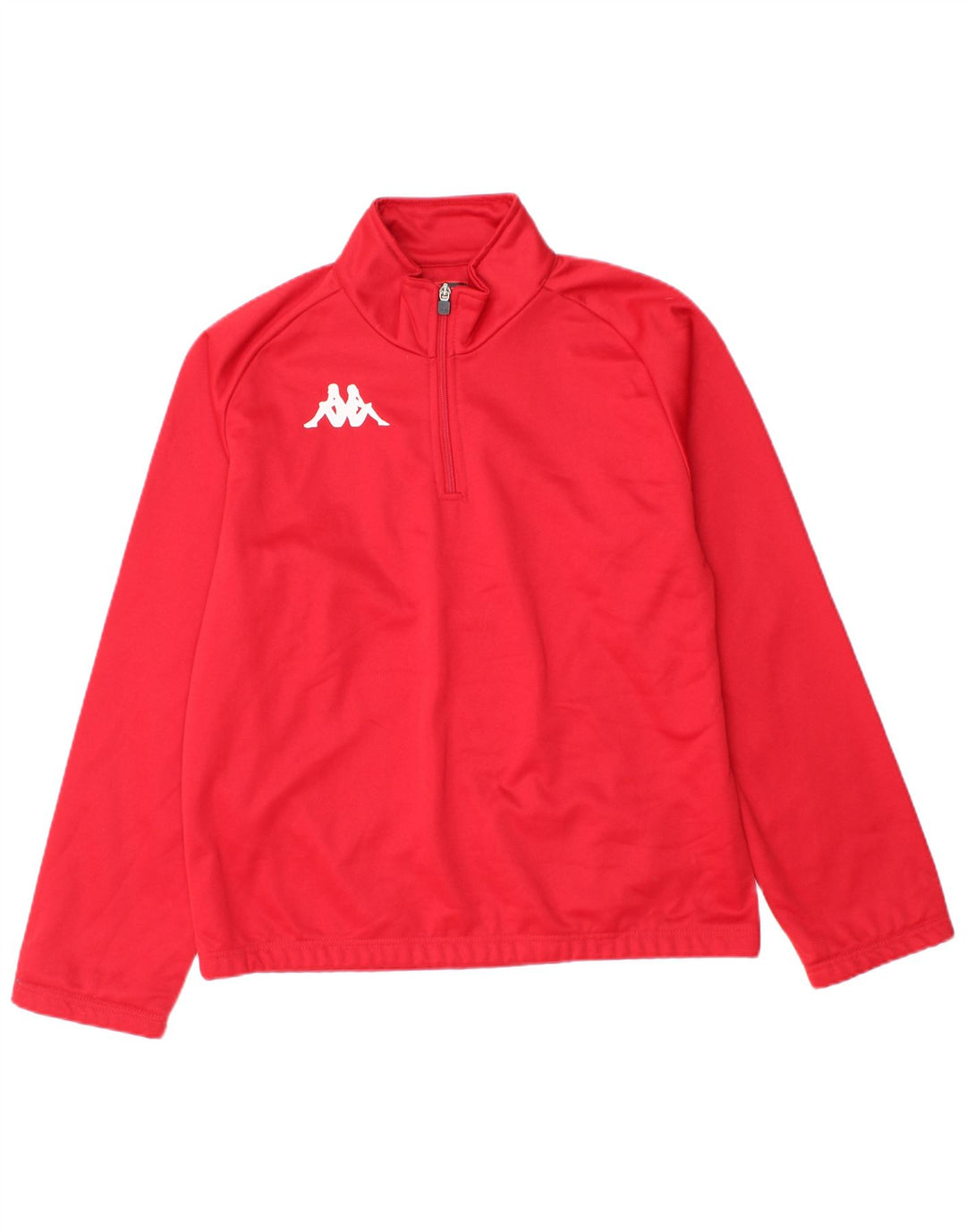 KAPPA Haut de Survêtement Pull Col Zippé Homme Rouge Moyen Polyester