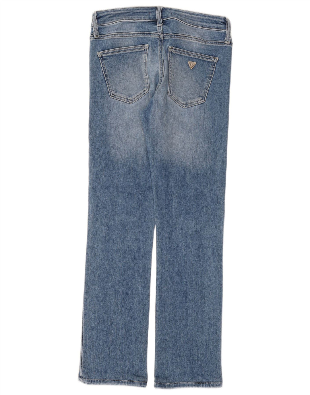 Guess Jean Droit Femme W27 L28 Bleu Coton