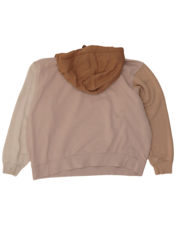 Nike Pull à capuche surdimensionné pour femme UK 16 Large Multicolore Colourblock