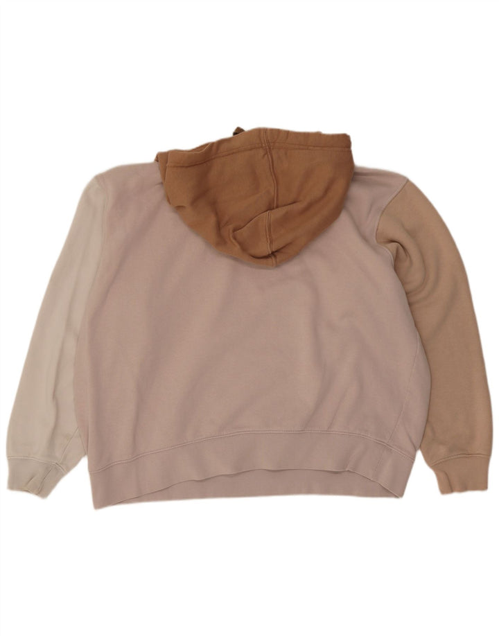 Nike Pull à capuche surdimensionné pour femme UK 16 Large Multicolore Colourblock