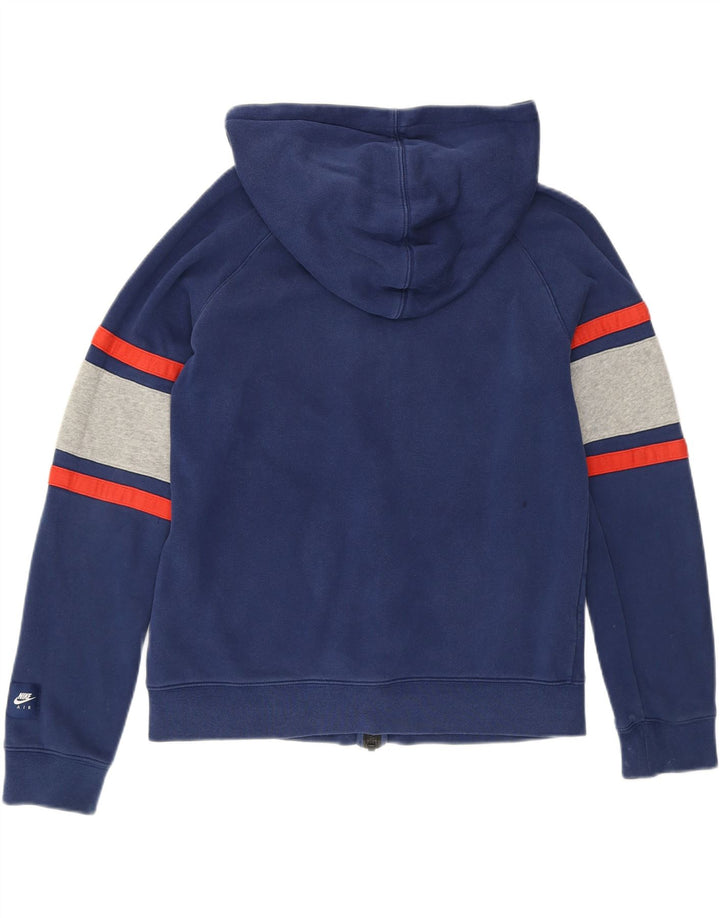 Nike Garçons Air Zip Sweat à capuche 13-14 ans XL Bleu Colorblock Coton