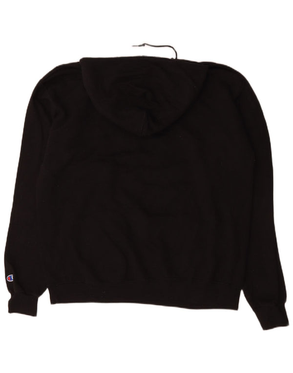 Champion Pull à capuche graphique pour homme Grand coton noir