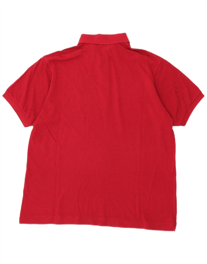 LACOSTE Polo Homme Taille 6 XL Rouge Coton
