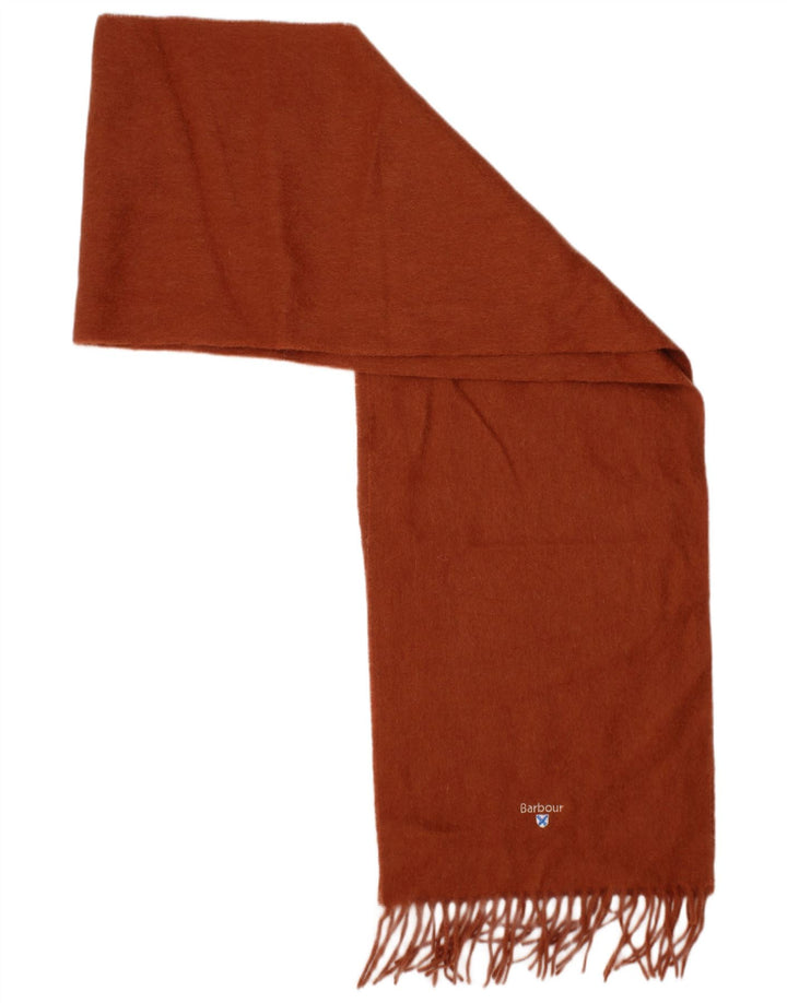 Barbour Écharpe rectangulaire pour homme Taille unique Marron Laine Classique