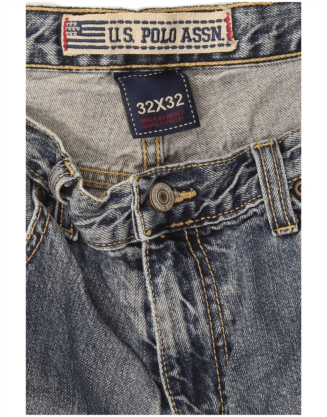 U.S. Polo Assn. Jean droit homme W32 L32 bleu