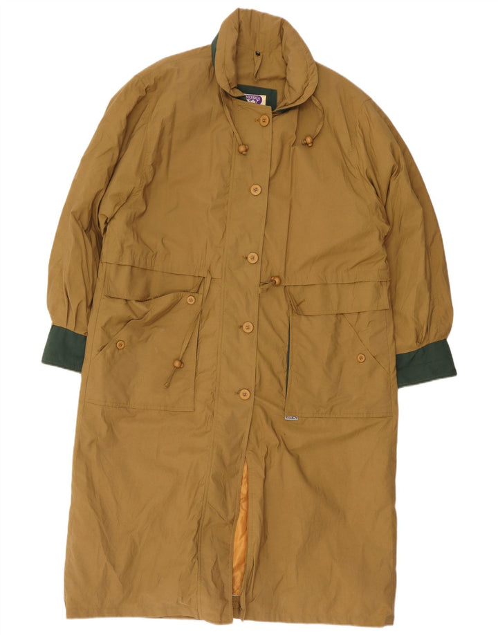 Yessica Trench-Coat Oversize Femme EU 38 Kaki Moyen Colorblock Coton