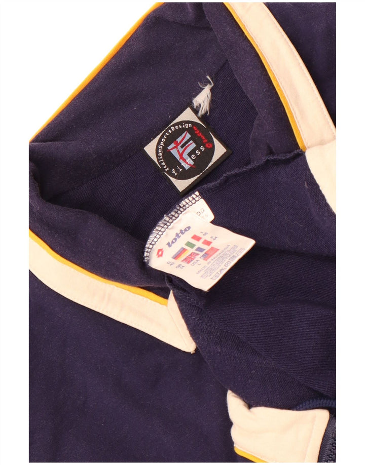 Lotto Veste de survêtement pour femme UK 14 Large Bleu marine Coton